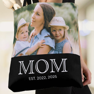 Sac fourre-tout noir photo Maman établie