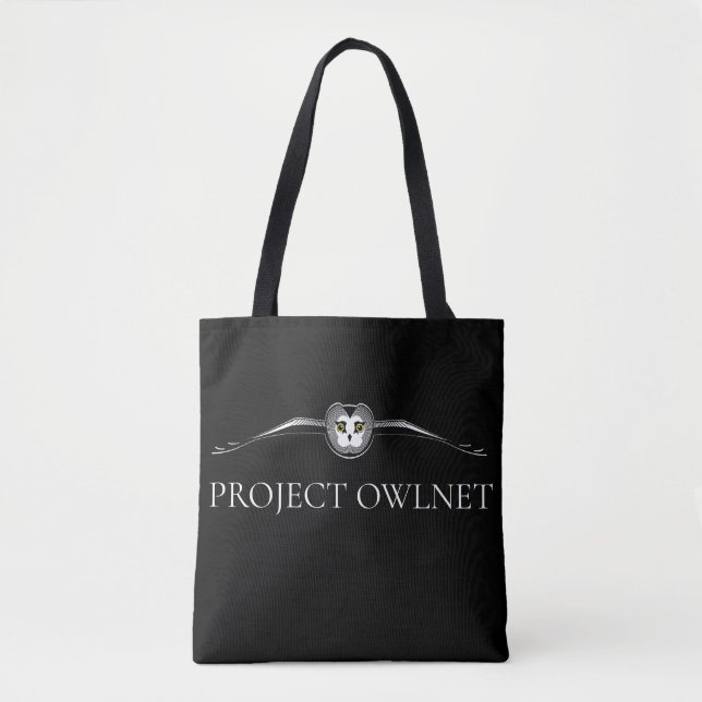 Sac fourre-tout noir Project Owlnet (Devant)