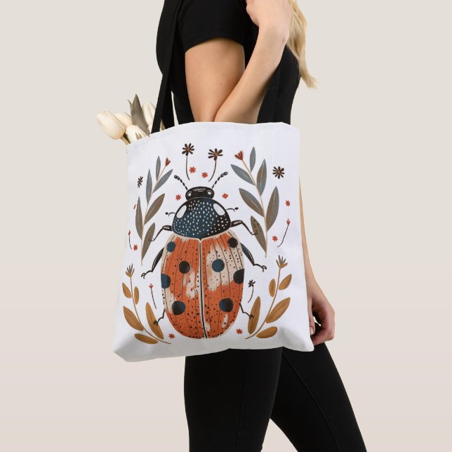 Sac fourre-tout Nordic Ladybug (De près)