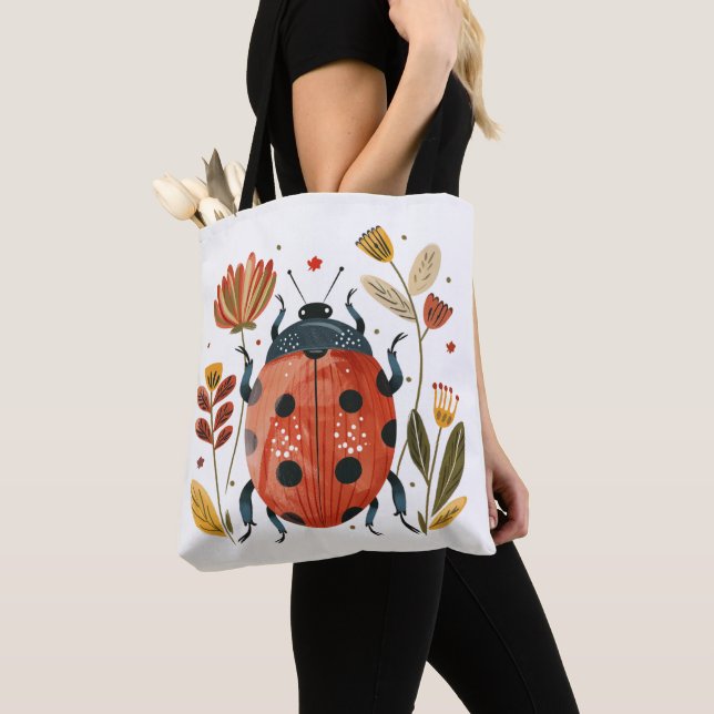 Sac fourre-tout Nordic Ladybug (De près)