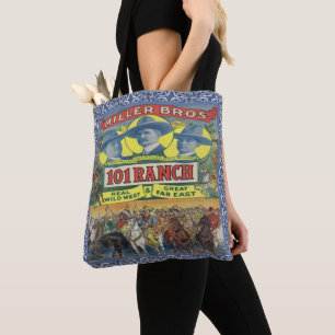 Sac fourre-tout occidental vintage à 101 cowboys