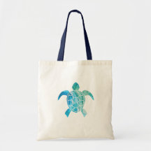 Sac fourre-tout Ocean Art - Tortue 1