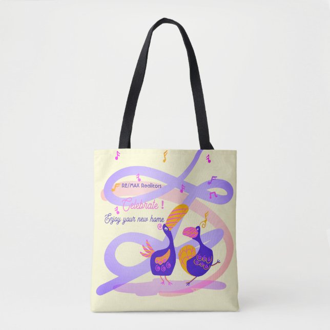 Sac fourre-tout Oiseaux Célébration Maison (Devant)