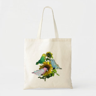 Sac fourre-tout - Oiseaux de jouets sur tournesol