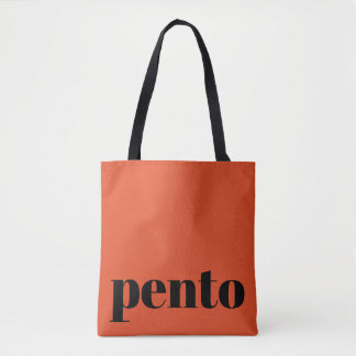 Sac fourre-tout orange brûlé - Pento - Edition