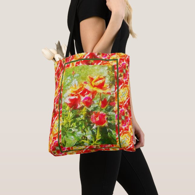 Sac fourre-tout Orange Rose (De près)