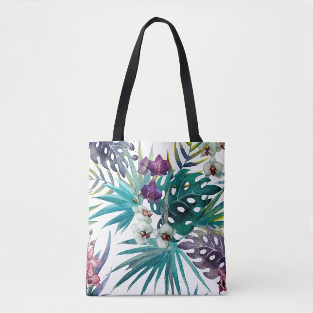 Sac fourre-tout - Orchidée tropicale (Devant)
