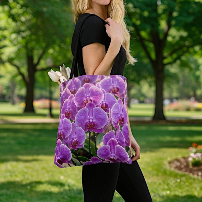 Sac fourre-tout Orchidées Violettes (Créateur téléchargé)