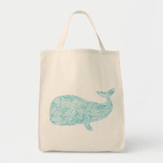 Sac fourre-tout organique à épicerie de baleine
