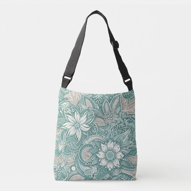 Sac fourre-tout Paisley vert clair (Devant)