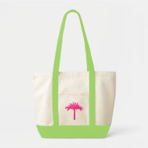 Sac fourre-tout Palmier Rose
