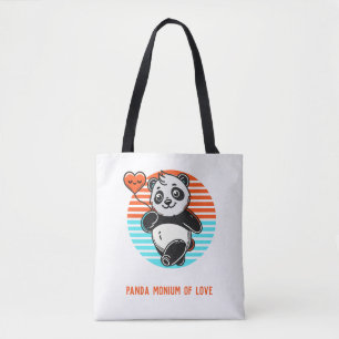 Sac fourre-tout "Panda-monium of Love" Cute Panda