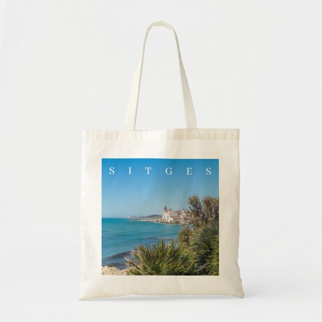 Sac fourre-tout panoramique de Sitges (Devant)