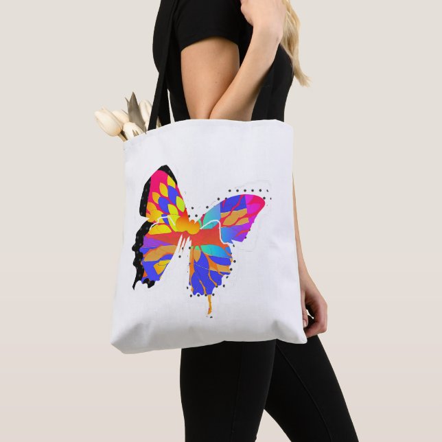 Sac fourre-tout papillon (De près)