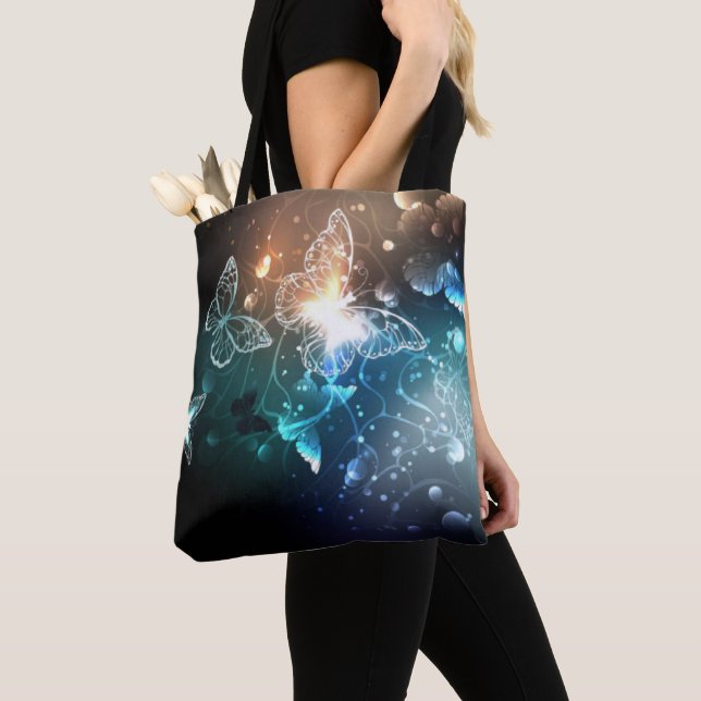 Sac fourre-tout papillon (De près)