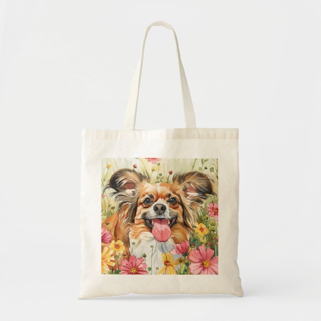Sac fourre-tout Papillon – Art aquarelle (Devant)