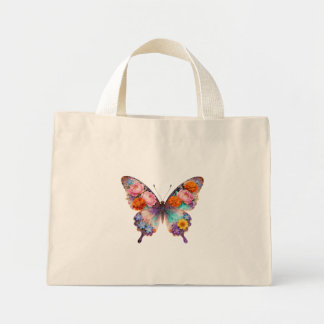 Sac fourre-tout papillon floral esthétique bohème