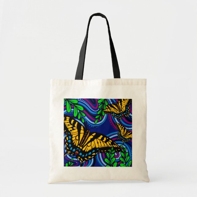 Sac fourre-tout papillon jaune (Devant)