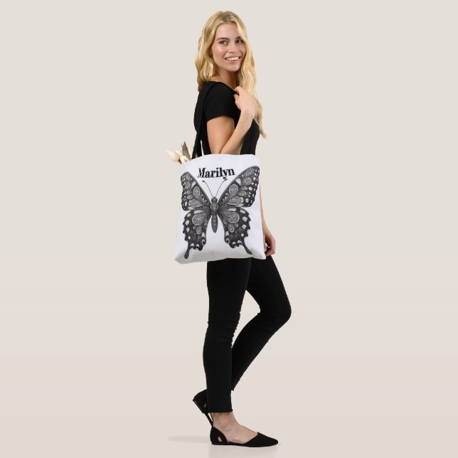 Sac fourre-tout papillon, joli papillon (Sur le modèle)