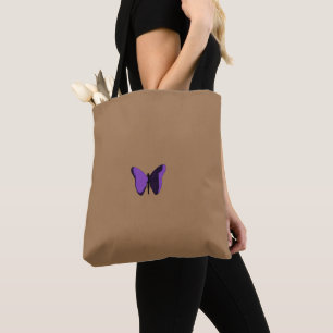 Sac fourre-tout papillon pourpre - gracieux et élé
