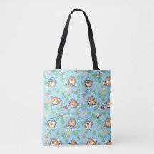 Sac fourre-tout pastel printemps Pomeranian pour m