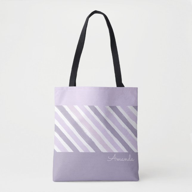 Sac fourre-tout Pastel Stripes (Devant)