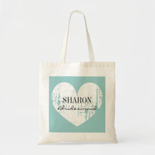 Sac fourre-tout patiné bleu turquoise à demoiselle