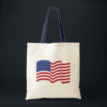 Sac fourre-tout patriotique américain<br><div class="desc">Un drapeau américain traditionnel donne à ce sac fourre-tout un style patriotique. Le design est issu de l'art original.</div>