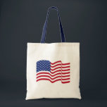 Sac fourre-tout patriotique américain<br><div class="desc">Un drapeau américain traditionnel donne à ce sac fourre-tout un style patriotique. Le design est issu de l'art original.</div>
