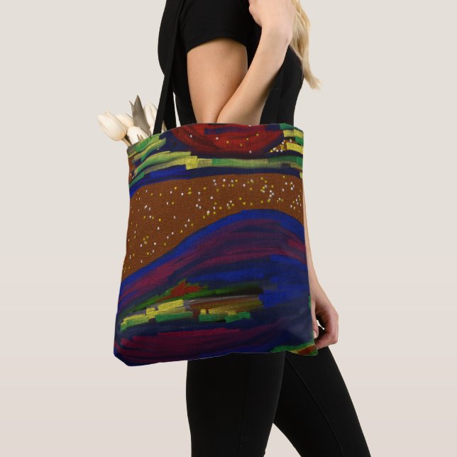 Sac fourre-tout paysager coloré (De près)
