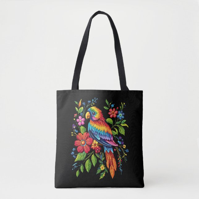 Sac fourre-tout perroquet vibrant  (Devant)