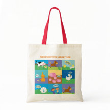 Sac fourre-tout personnalisé à bibliothèque