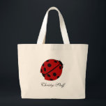 Sac fourre-tout personnalisé à coccinelle<br><div class="desc">Sac fourre-tout personnalisé à coccinelle
 Personnalisez ce sac en changeant le nom,  ajoutez votre propres nom ou mots,  ou vous pouvez enlever tout le nom et le laisser vide.</div>