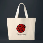 Sac fourre-tout personnalisé à coccinelle<br><div class="desc">Sac fourre-tout personnalisé à coccinelle
 Personnalisez ce sac en changeant le nom,  ajoutez votre propres nom ou mots,  ou vous pouvez enlever tout le nom et le laisser vide.</div>