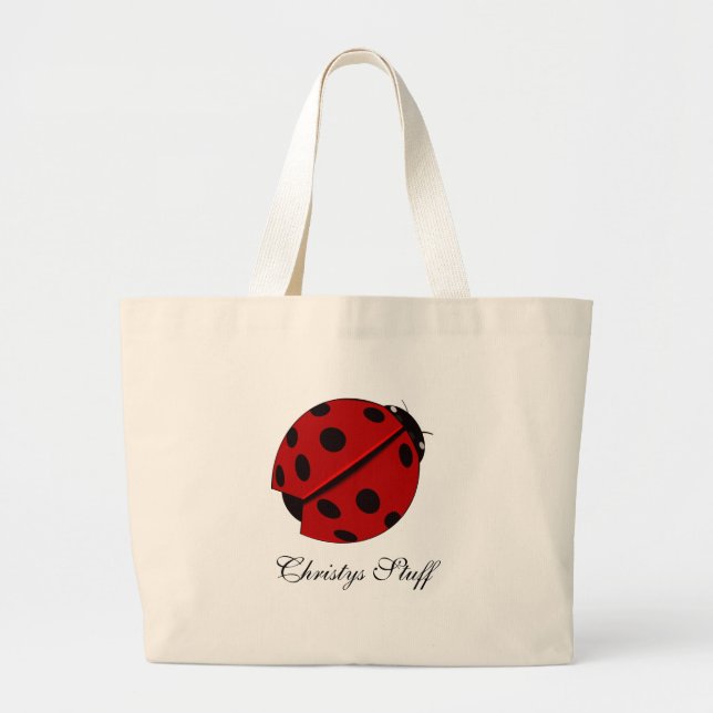 Sac fourre-tout personnalisé à coccinelle (Devant)
