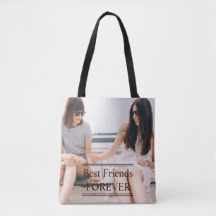 Sac fourre-tout personnalisé à meilleurs amis de