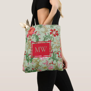 Sac fourre-tout personnalisé à motif floral chinoi
