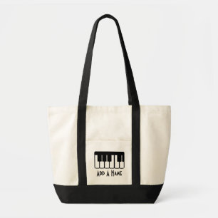 Sac fourre - tout personnalisé à musique de piano