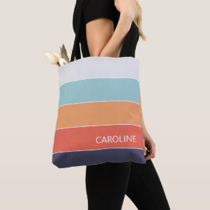 Sac fourre-tout personnalisé à rayures