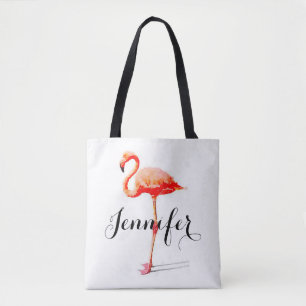 Sac fourre-tout personnalisé au Flamant rose des
