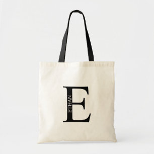 Sac fourre-tout personnalisé avec monogramme et no