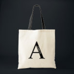 Sac fourre-tout personnalisé avec monogramme et no<br><div class="desc">Sac cadeau personnalisé avec monogramme et nom
présente un monogramme et un nom personnalisés dans un style de police serif classique.
Parfait pour un mariage, des vacances, une réunion de famille et pour toutes les occasions spéciales.</div>