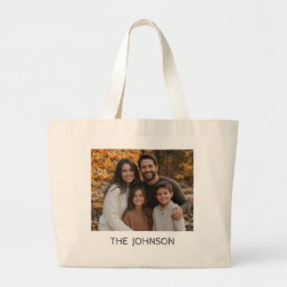 Sac fourre-tout personnalisé avec photo de famille