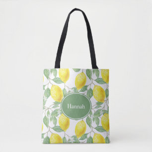 Sac fourre-tout personnalisé citron
