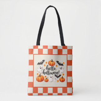 Sac fourre-tout personnalisé Citrouille Fantôme d'