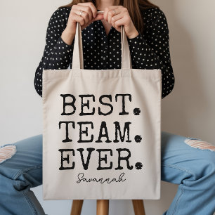 Sac fourre-tout personnalisé de la meilleure équip