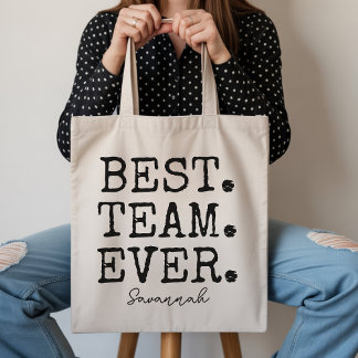 Sac fourre-tout personnalisé de la meilleure équip
