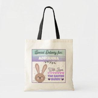 Sac fourre-tout personnalisé de la part du lapin d