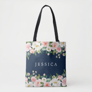 Sac fourre-tout personnalisé de la servante bleu m