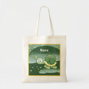 Sac fourre-tout personnalisé de la tortue fine